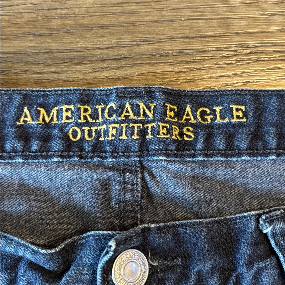 American Eagle Outfitters Men's Deep Indigo Slim Straight Jeans 36/30 - Picture 3 of 5